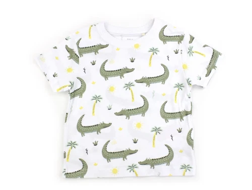 Name It bright white crocodiles t-shirt